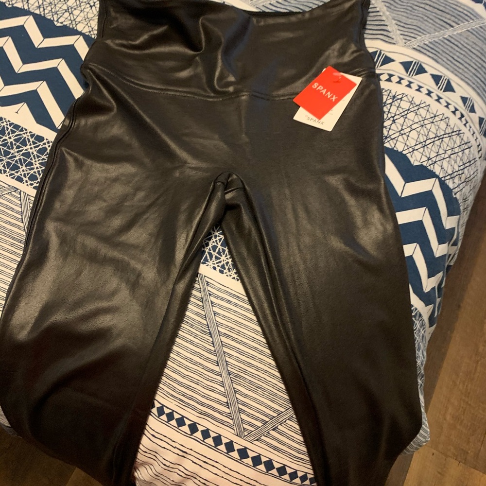 Spanx faux leather leggings